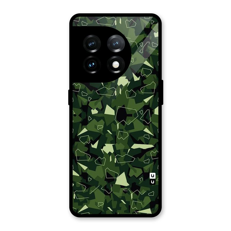Army Shape Design Glass Back Case for OnePlus 11