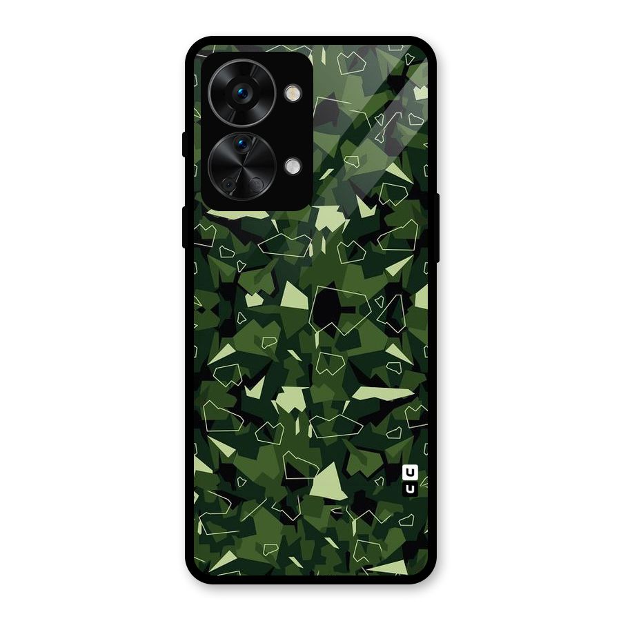 Army Shape Design Glass Back Case for OnePlus Nord 2T