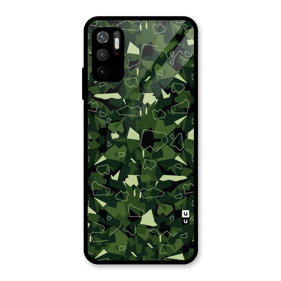 Army Shape Design Glass Back Case for Poco M3 Pro 5G
