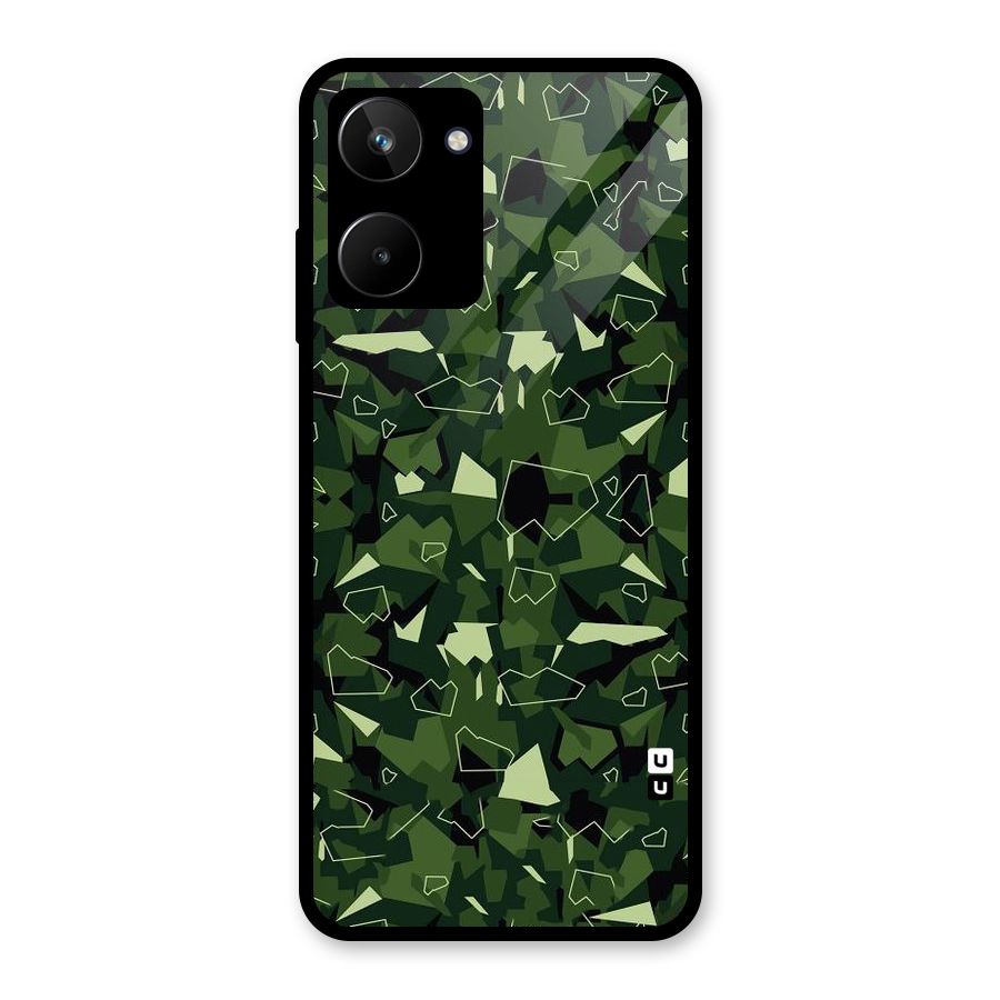 Army Shape Design Glass Back Case for Realme 10