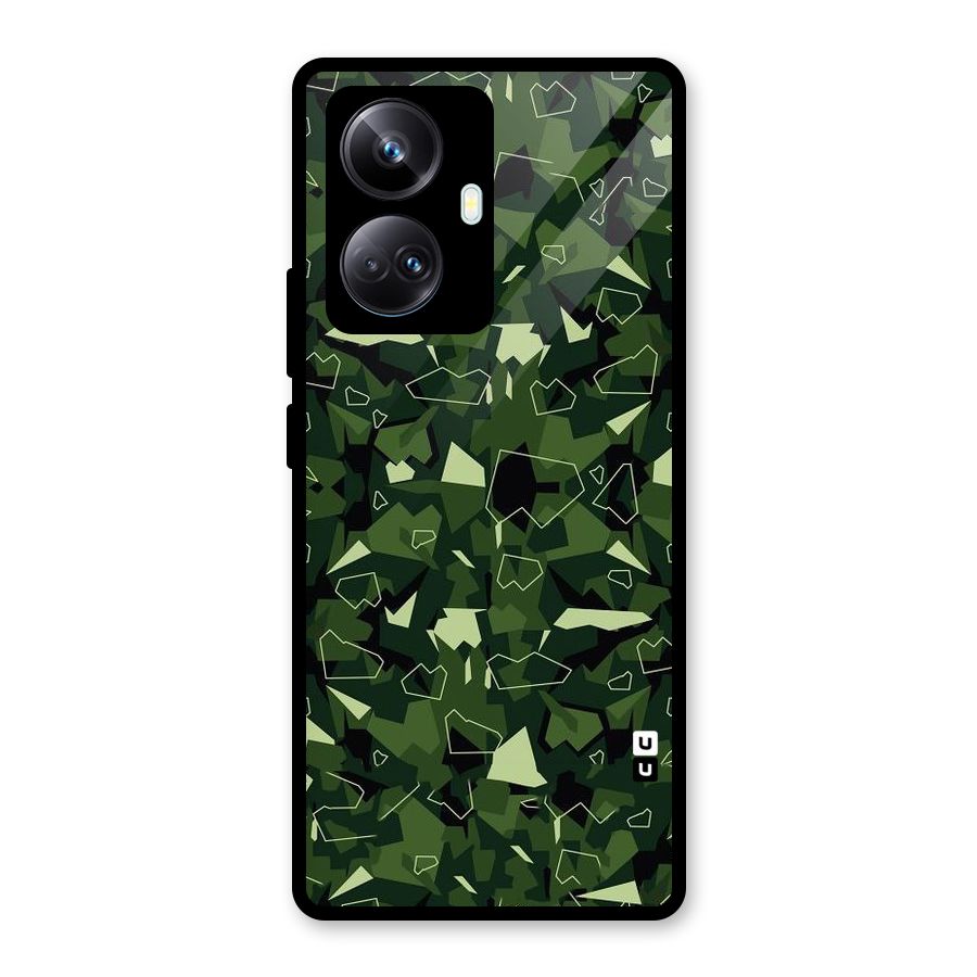 Army Shape Design Glass Back Case for Realme 10 Pro Plus