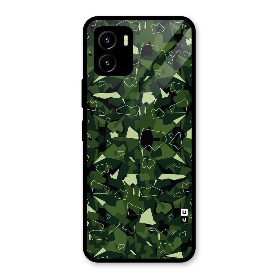 Army Shape Design Glass Back Case for Vivo Y15s