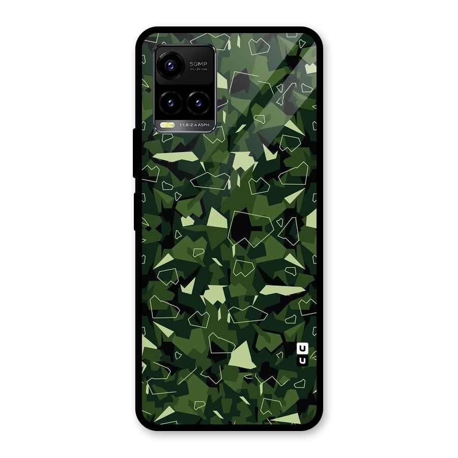 Army Shape Design Glass Back Case for Vivo Y21A