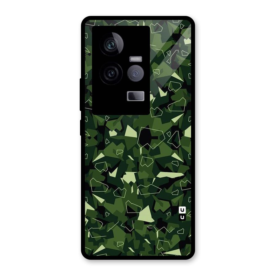Army Shape Design Glass Back Case for Vivo iQOO 11 5G