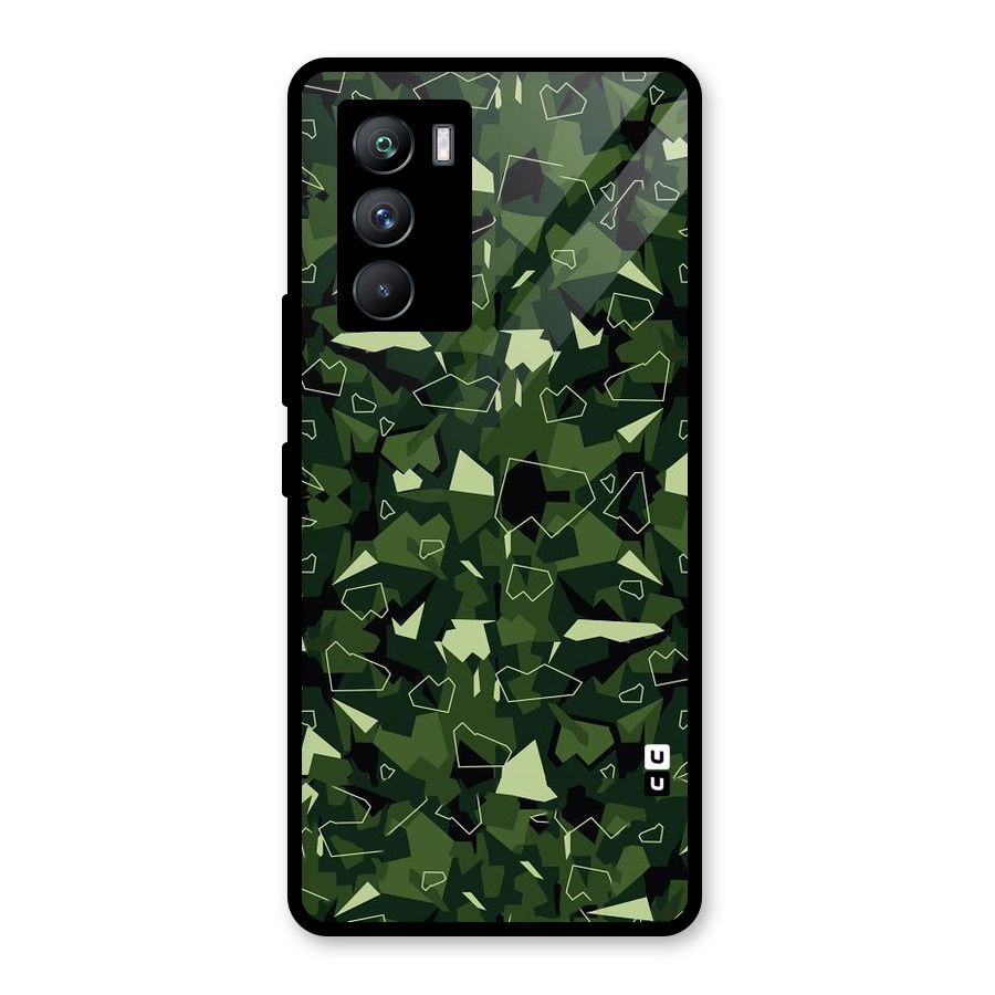 Army Shape Design Glass Back Case for Vivo iQOO 9 SE