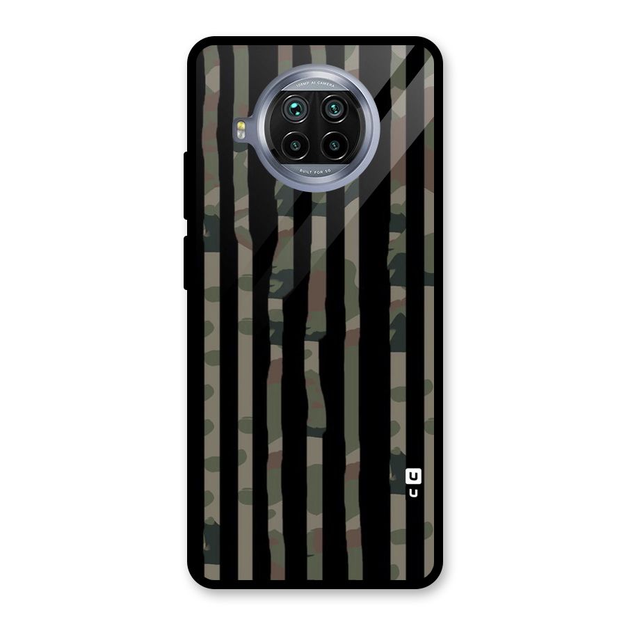 Army Stripes Glass Back Case for Mi 10i