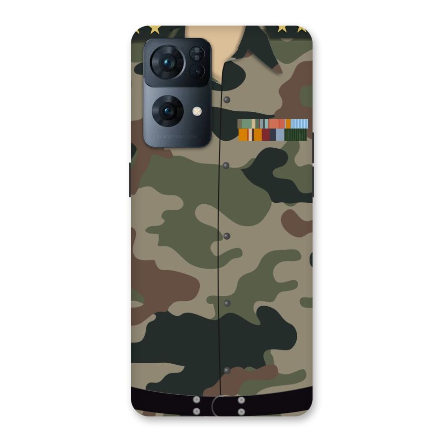 Army Uniform Back Case for Oppo Reno7 Pro 5G