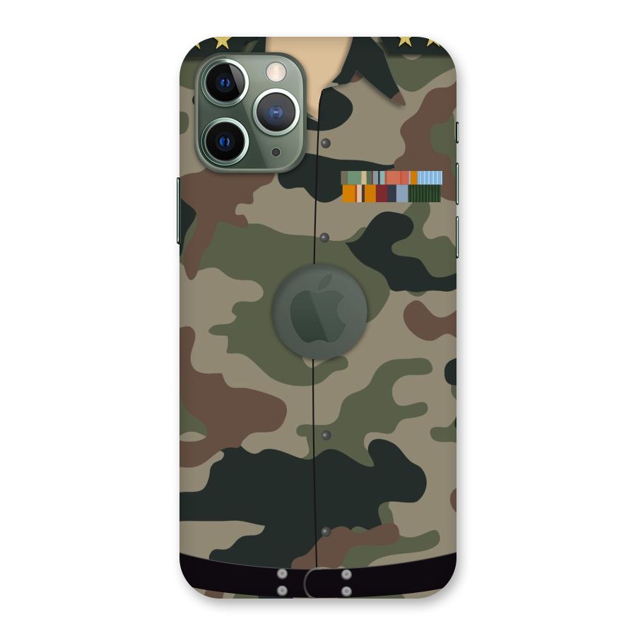Army Uniform Back Case for iPhone 11 Pro Logo  Cut