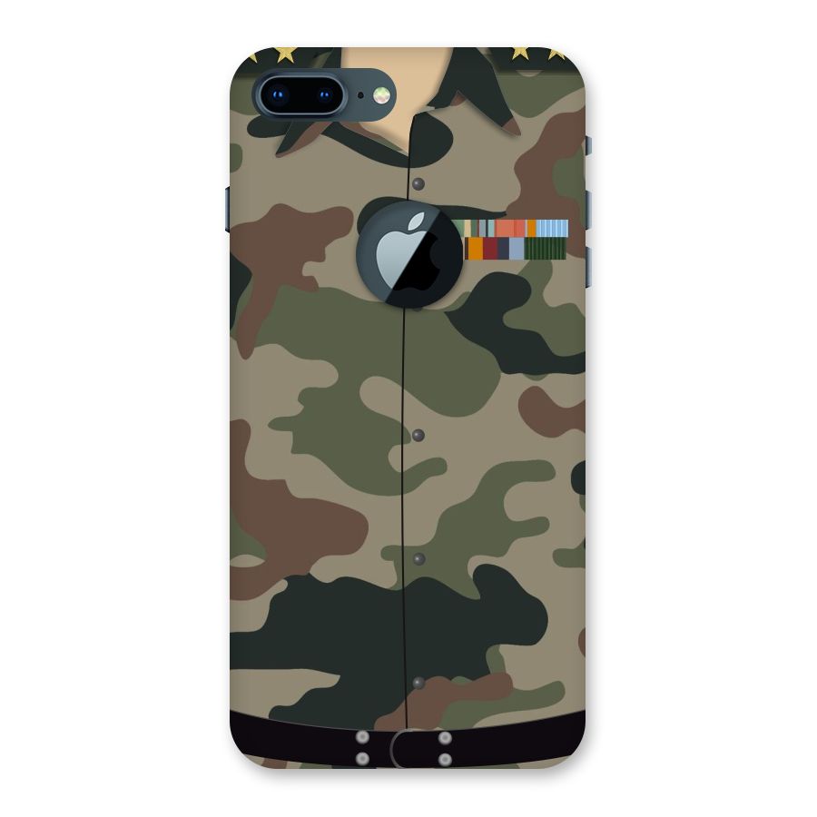 Army Uniform Back Case for iPhone 7 Plus Logo Cut