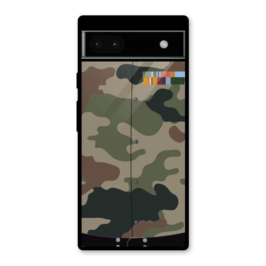 Army Uniform Glass Back Case for Google Pixel 6a