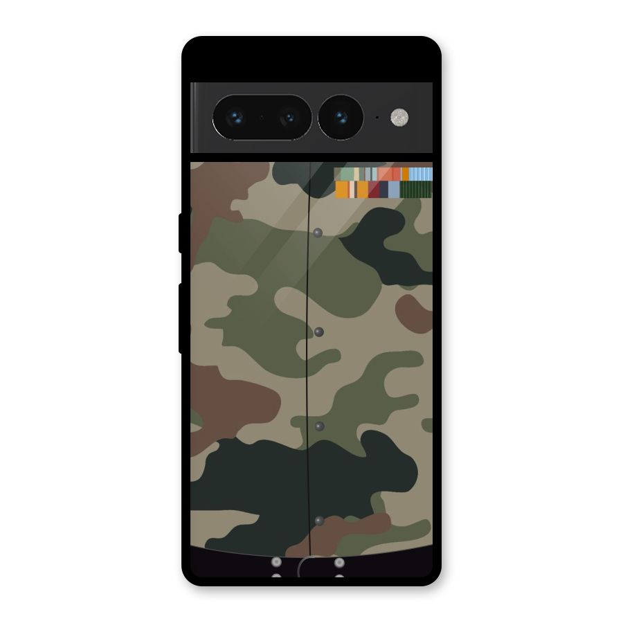 Army Uniform Glass Back Case for Google Pixel 7 Pro