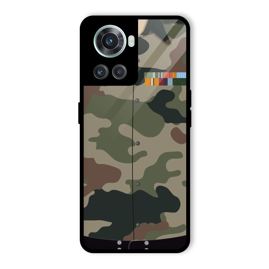 Army Uniform Glass Back Case for OnePlus 10R