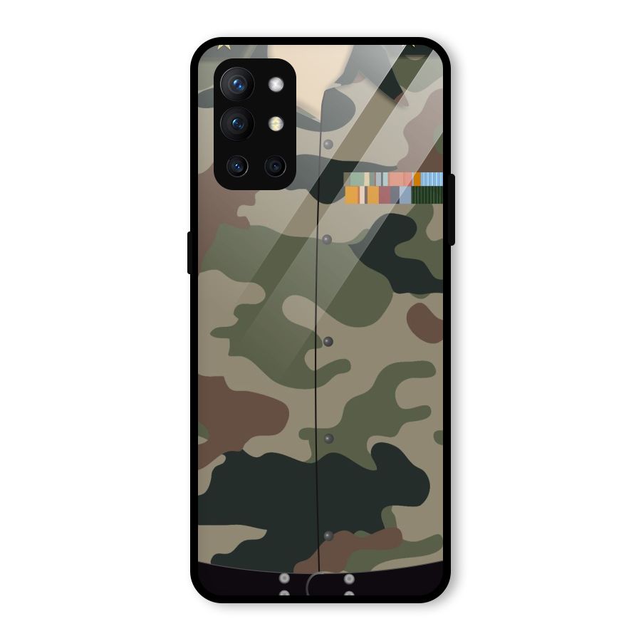 Army Uniform Glass Back Case for OnePlus 9R