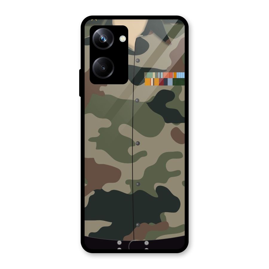 Army Uniform Glass Back Case for Realme 10 Pro