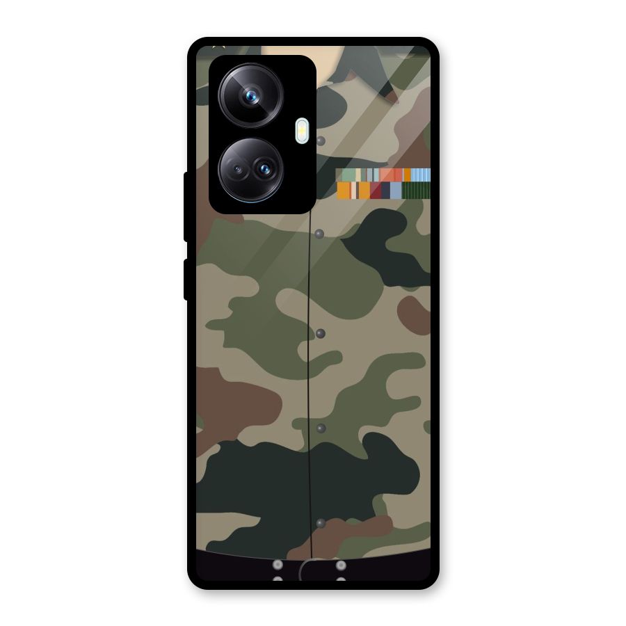 Army Uniform Glass Back Case for Realme 10 Pro Plus