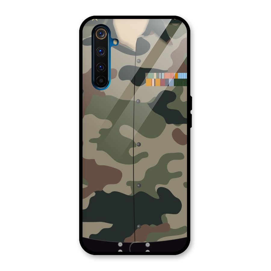 Army Uniform Glass Back Case for Realme 6 Pro