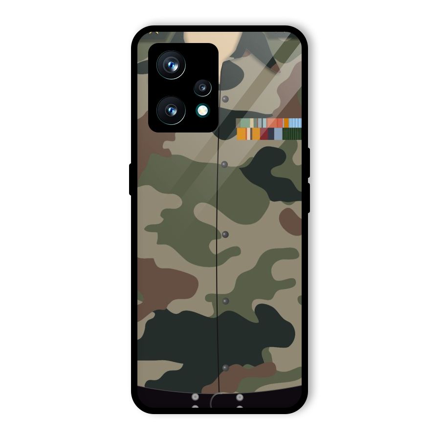 Army Uniform Glass Back Case for Realme 9 Pro Plus 5G