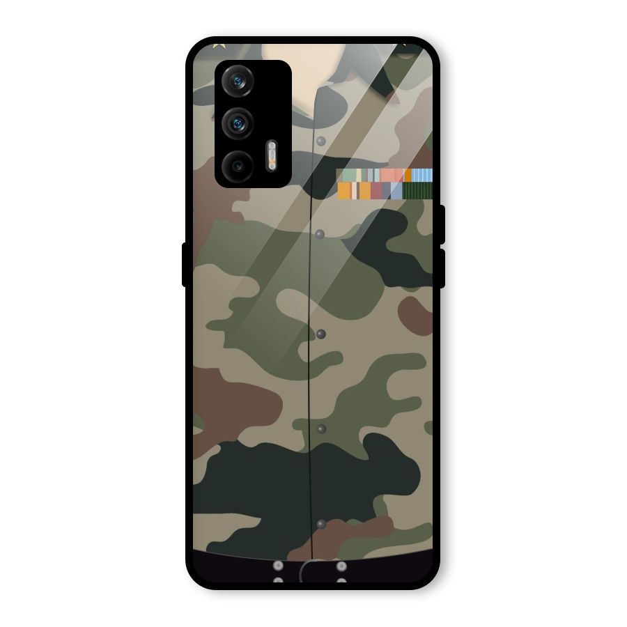 Army Uniform Glass Back Case for Realme GT 5G