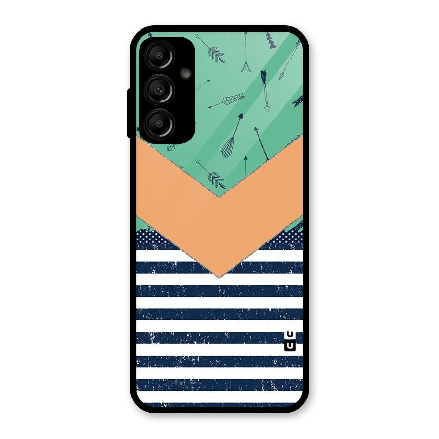 Arrows and Stripes Glass Back Case for Galaxy A14 5G