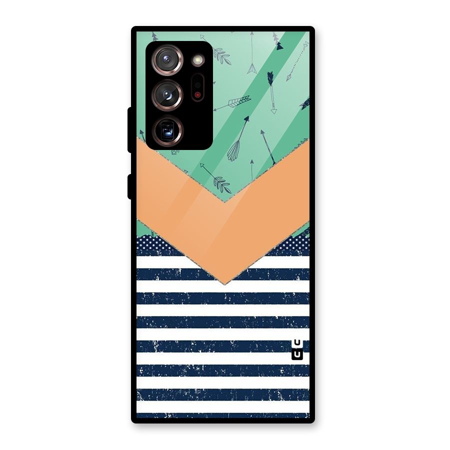 Arrows and Stripes Glass Back Case for Galaxy Note 20 Ultra 5G