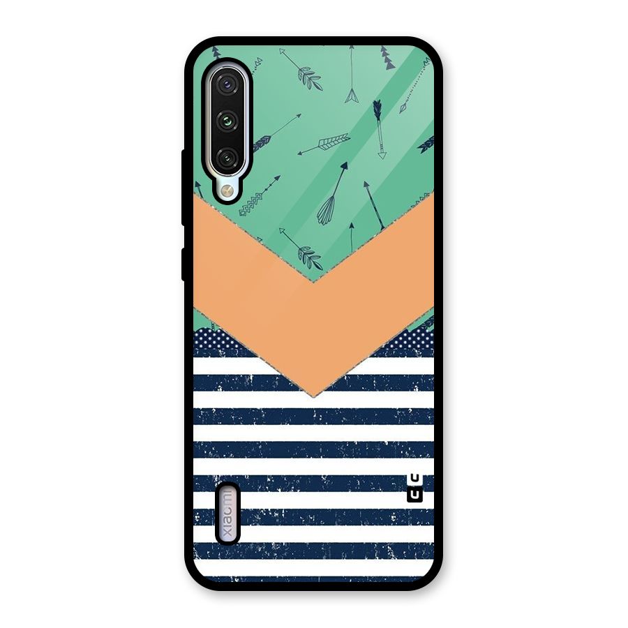 Arrows and Stripes Glass Back Case for Mi A3