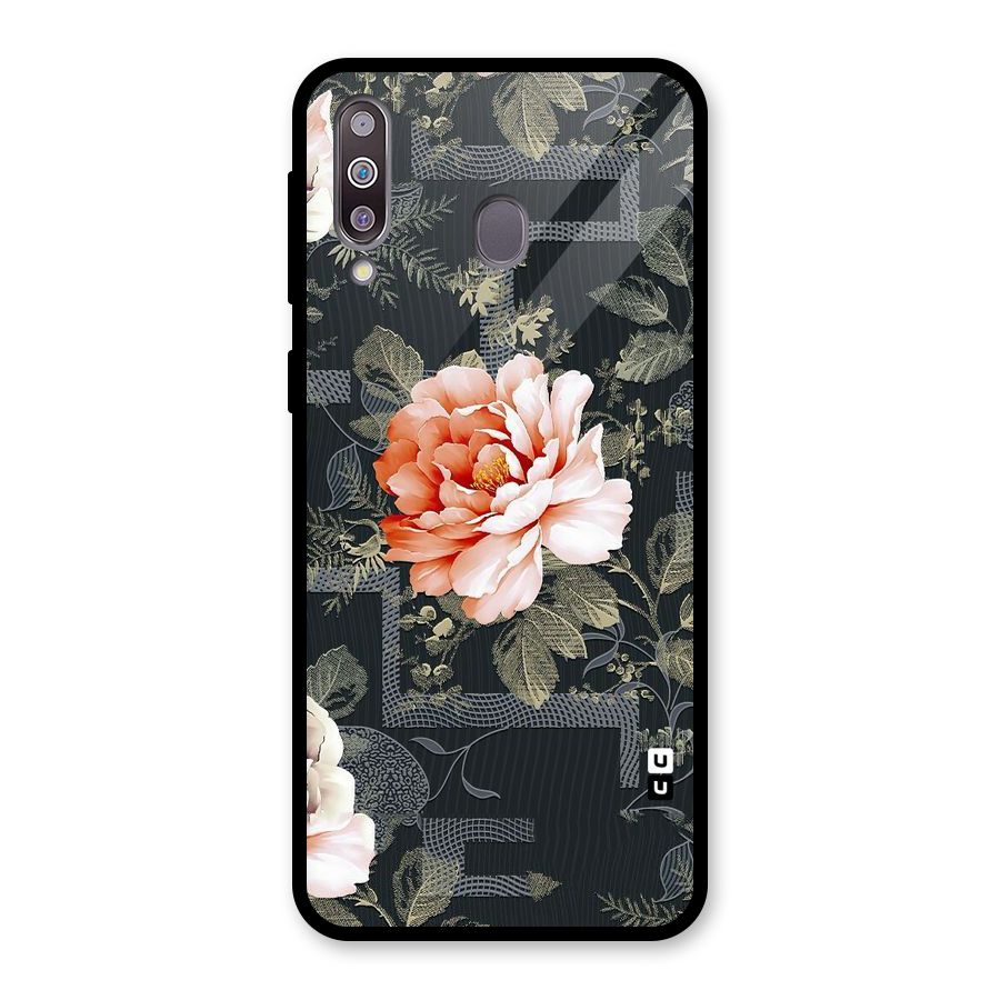 Art And Floral Glass Back Case for Galaxy M30