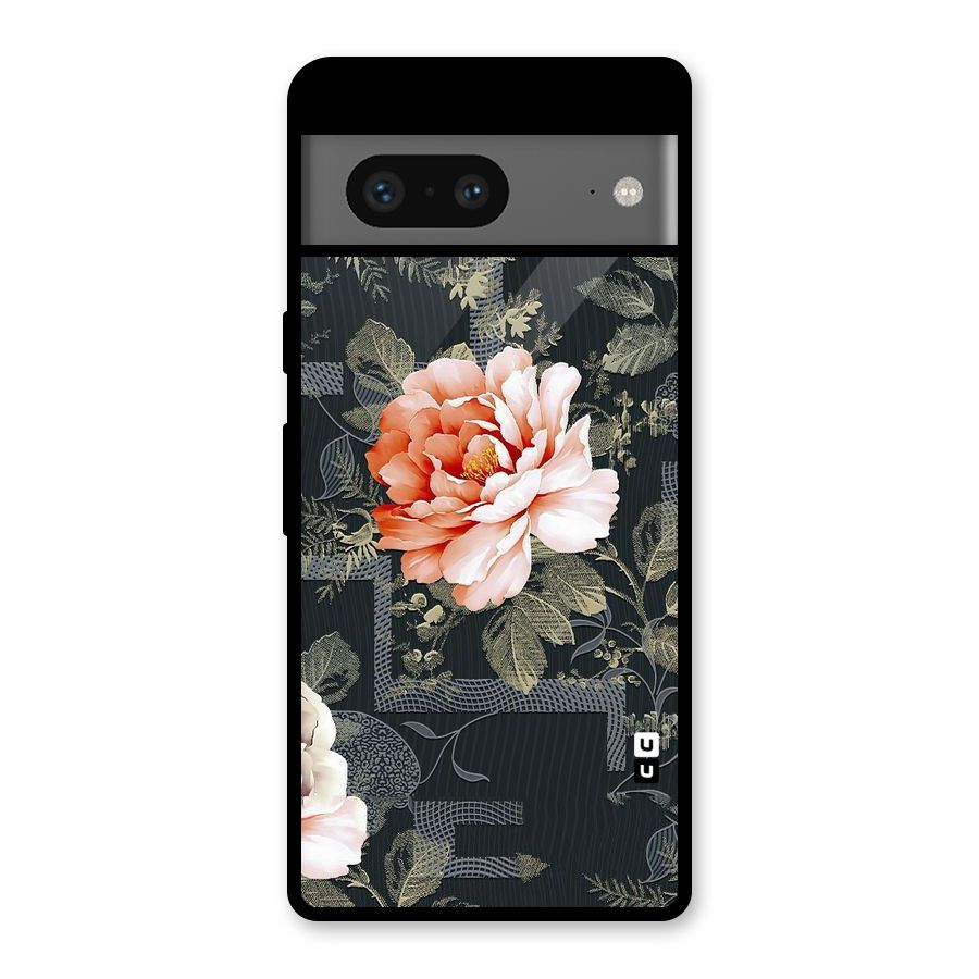 Art And Floral Glass Back Case for Google Pixel 7