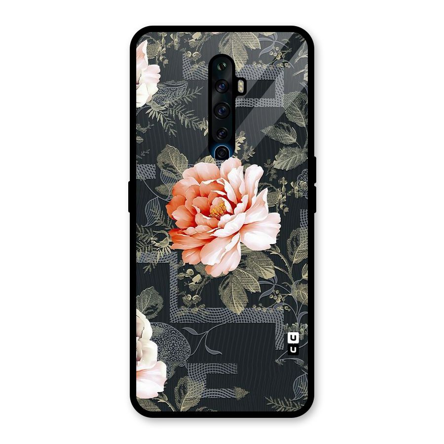Art And Floral Glass Back Case for Oppo Reno2 F