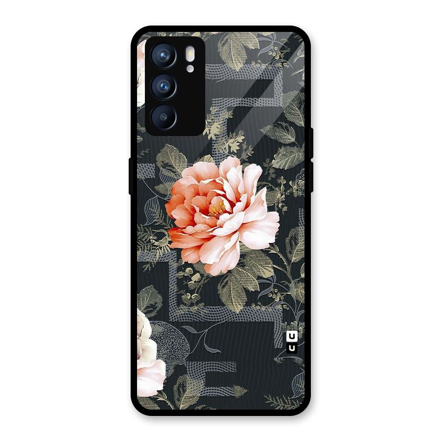 Art And Floral Glass Back Case for Oppo Reno6 5G