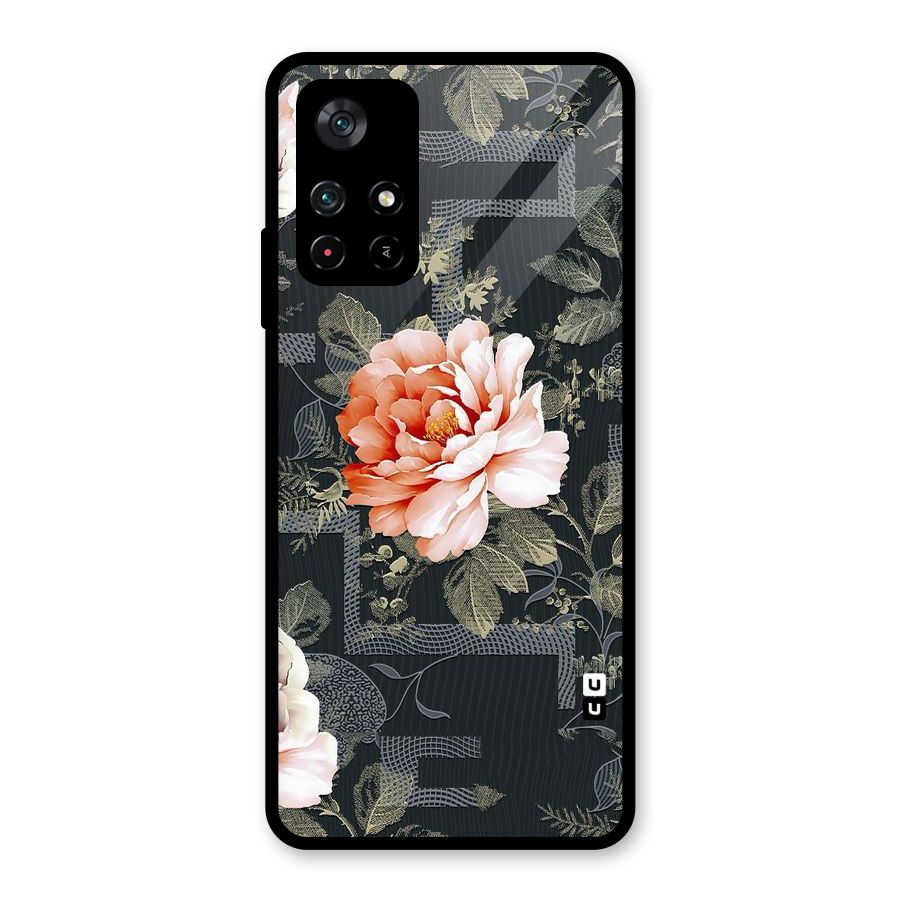 Art And Floral Glass Back Case for Poco M4 Pro 5G