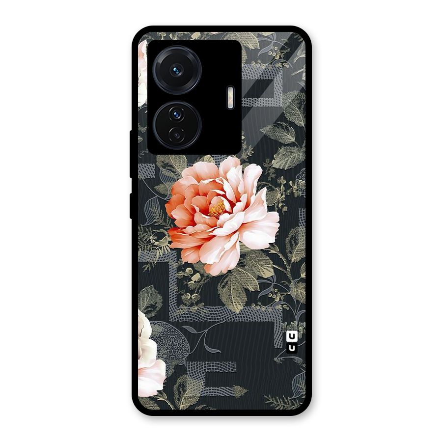 Art And Floral Glass Back Case for Vivo T1 Pro