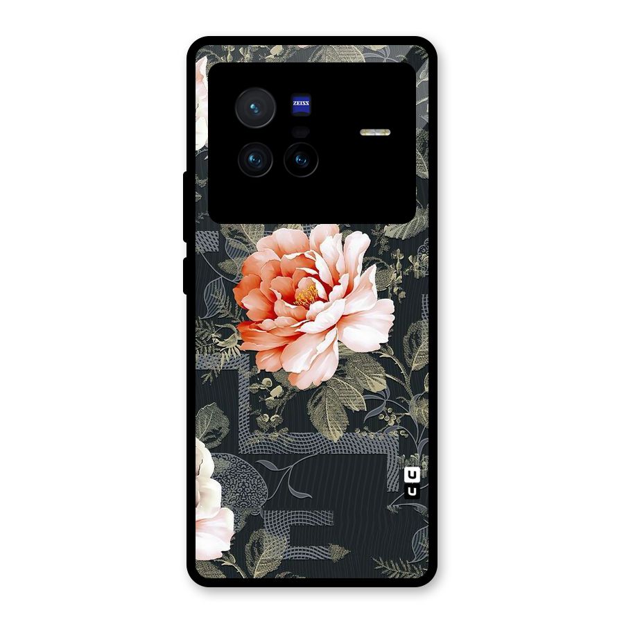 Art And Floral Glass Back Case for Vivo X80