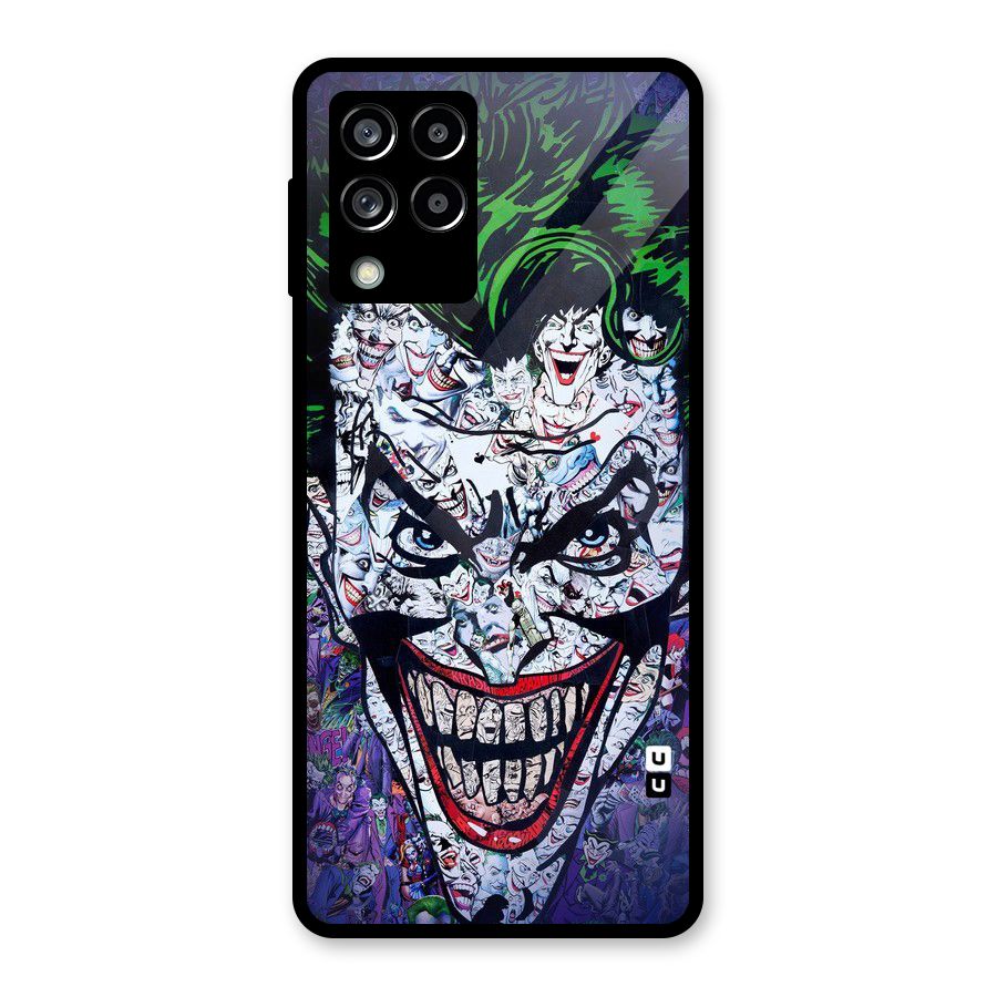 Art Face Glass Back Case for Galaxy M53 5G