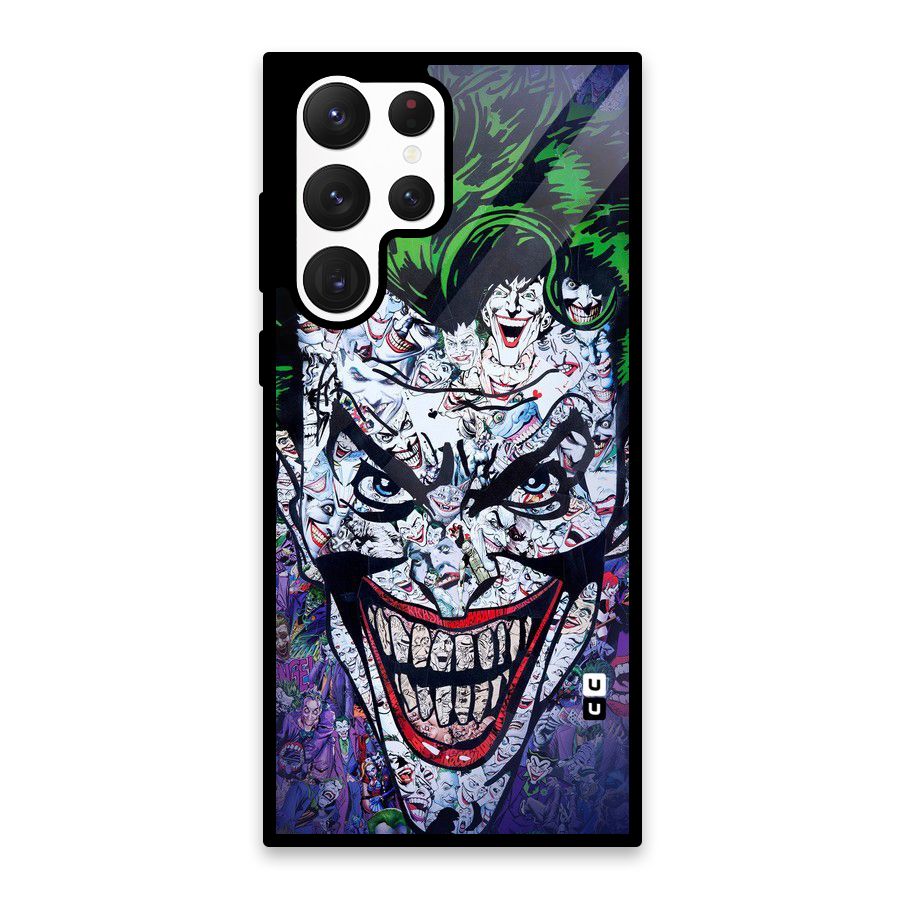 Art Face Glass Back Case for Galaxy S22 Ultra 5G
