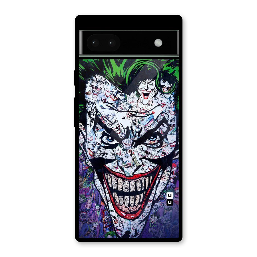 Art Face Glass Back Case for Google Pixel 6a