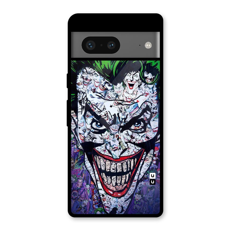 Art Face Glass Back Case for Google Pixel 7