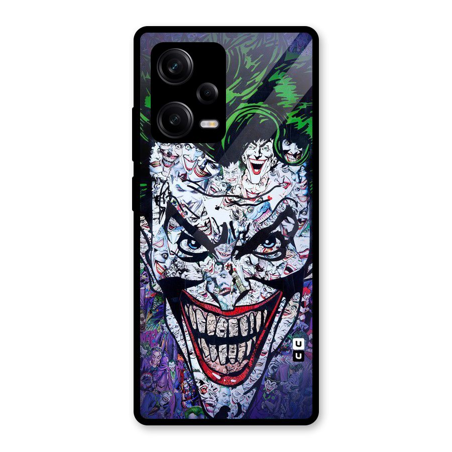Art Face Glass Back Case for Redmi Note 12 Pro
