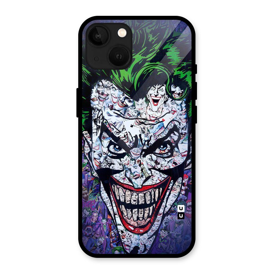 Art Face Glass Back Case for iPhone 13