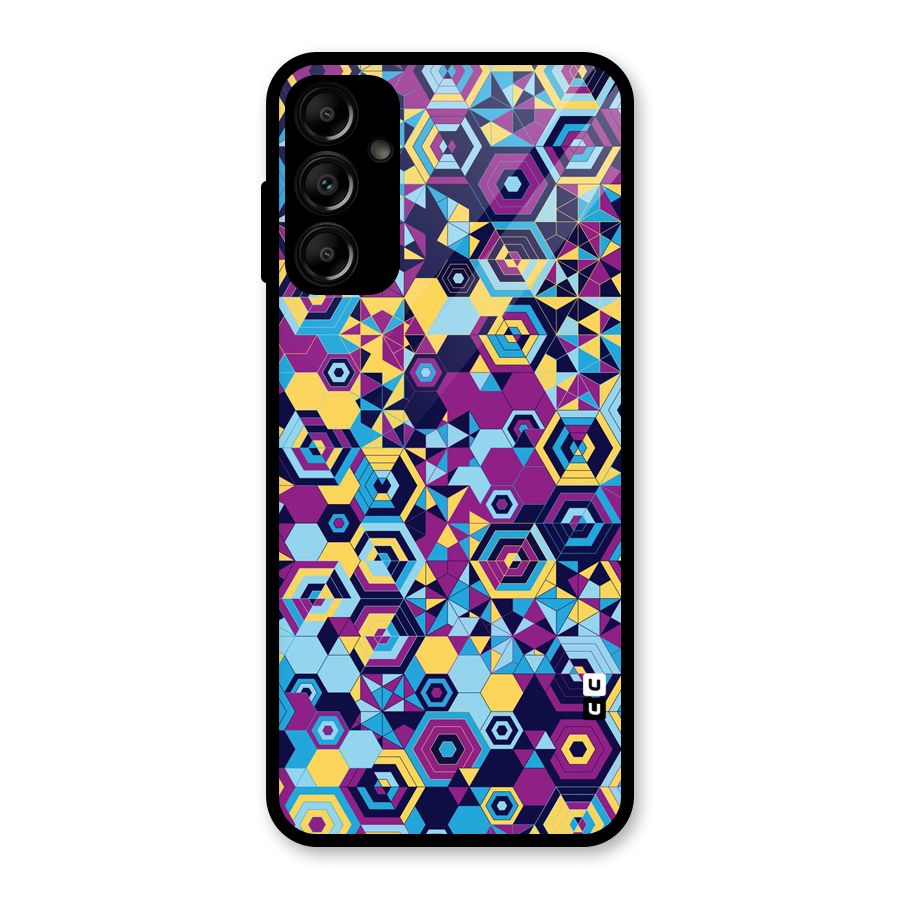 Artistic Abstract Glass Back Case for Galaxy A14 5G
