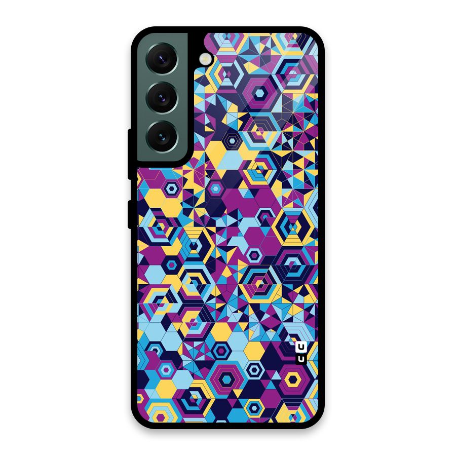 Artistic Abstract Glass Back Case for Galaxy S22 5G