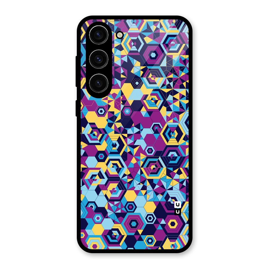 Artistic Abstract Glass Back Case for Galaxy S23 Plus