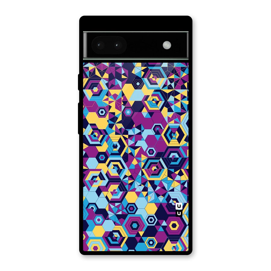 Artistic Abstract Glass Back Case for Google Pixel 6a