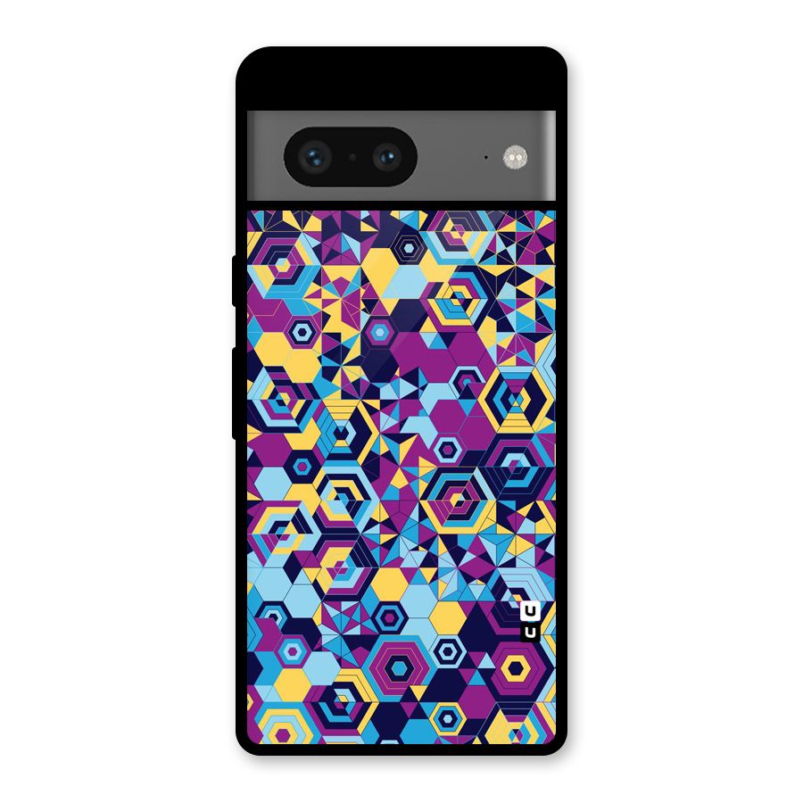 Artistic Abstract Glass Back Case for Google Pixel 7