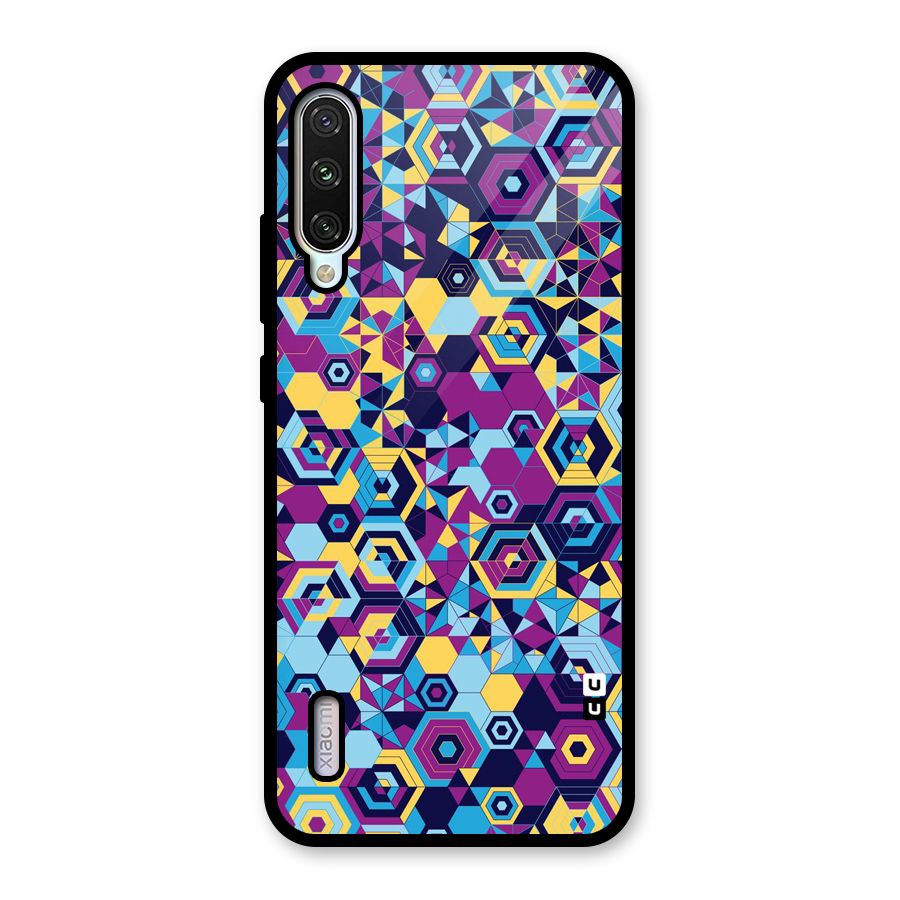 Artistic Abstract Glass Back Case for Mi A3