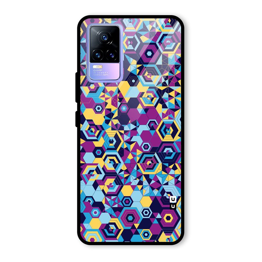 Artistic Abstract Glass Back Case for Vivo Y73