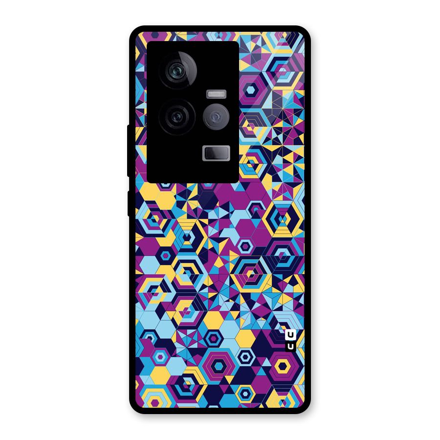 Artistic Abstract Glass Back Case for Vivo iQOO 11 5G