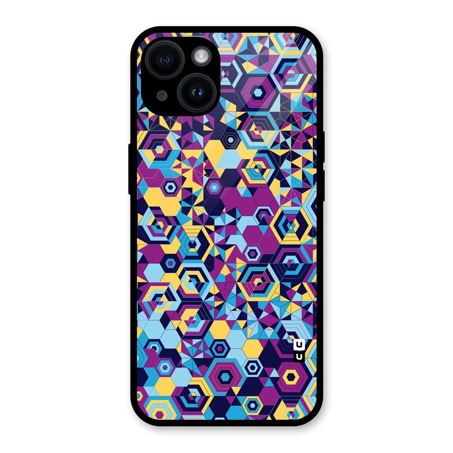 Artistic Abstract Glass Back Case for iPhone 14