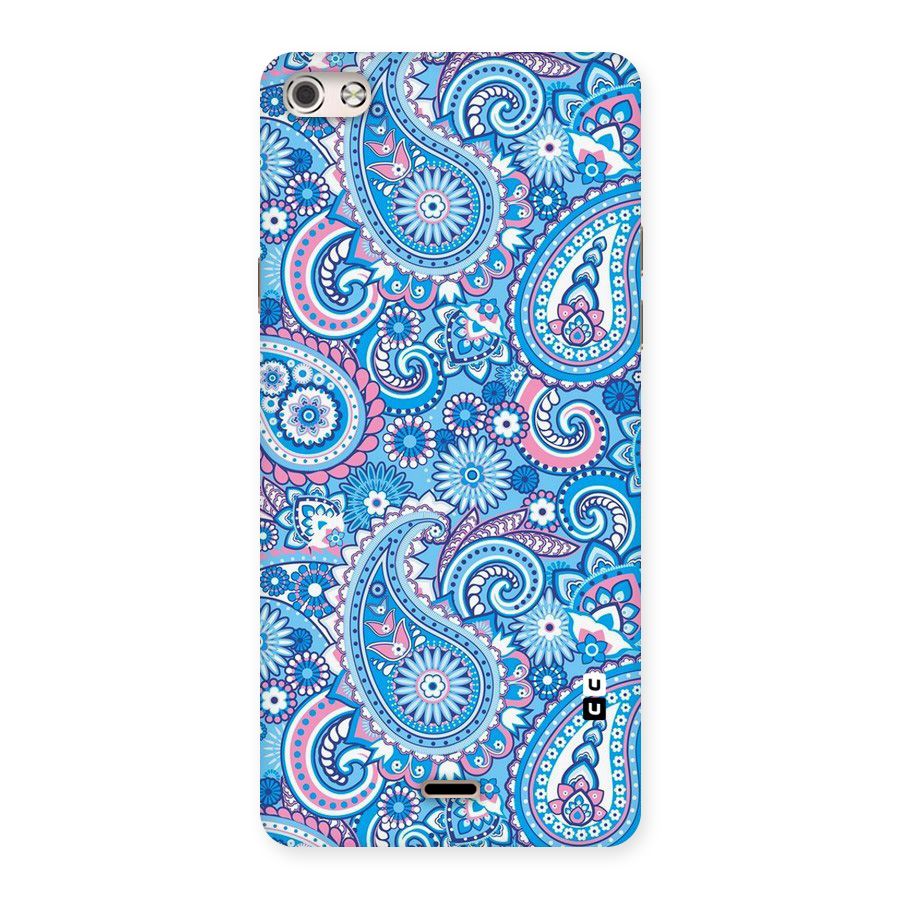 Artistic Blue Art Back Case for Micromax Canvas Silver 5