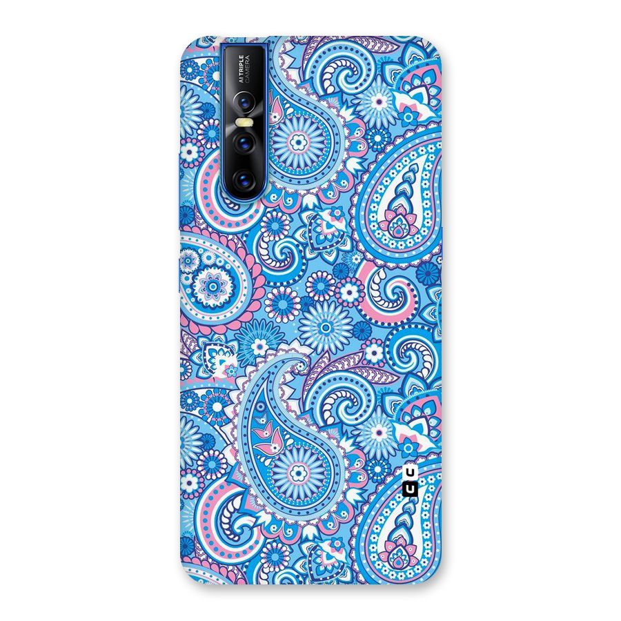 Artistic Blue Art Back Case for Vivo V15 Pro