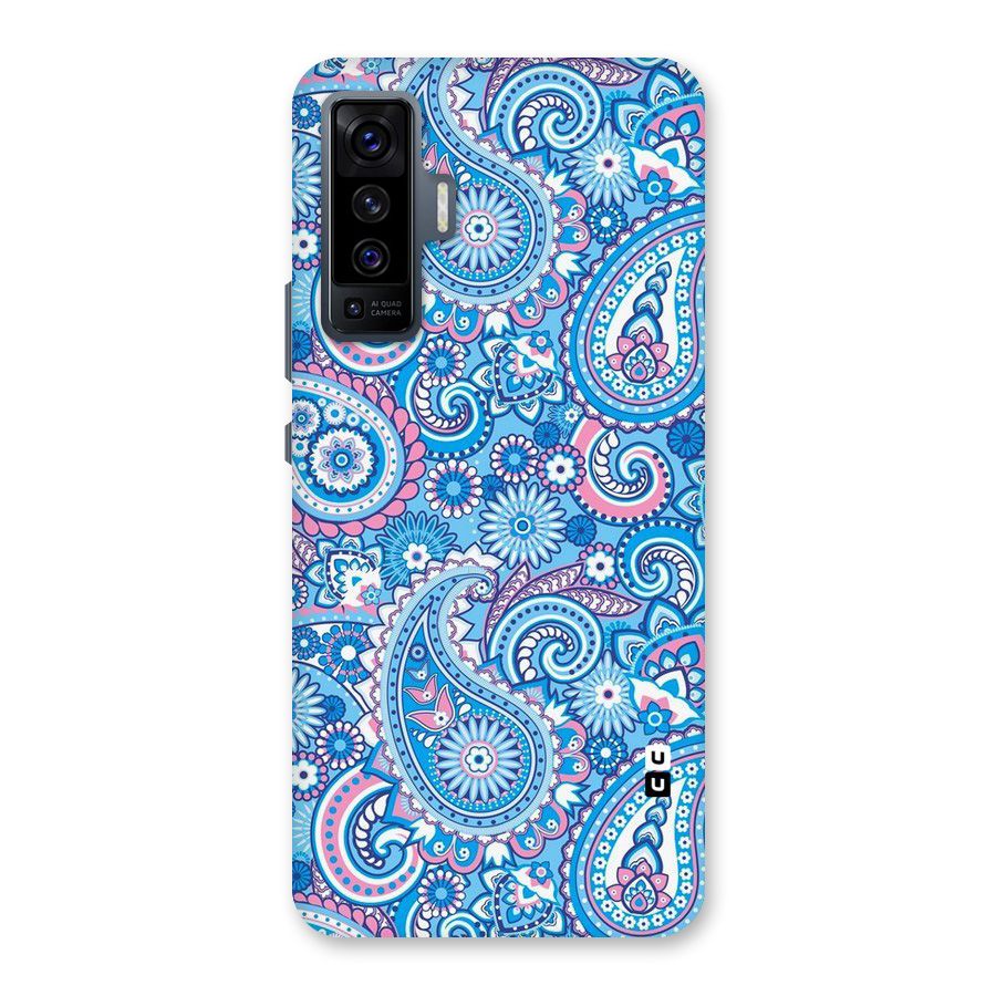 Artistic Blue Art Back Case for Vivo X50